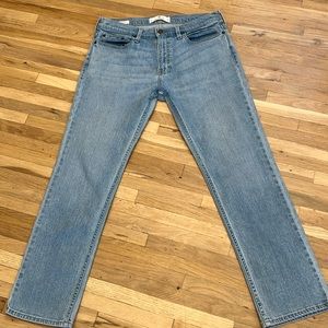 Hollister Epic Flex Men’s light blue jeans slim straight